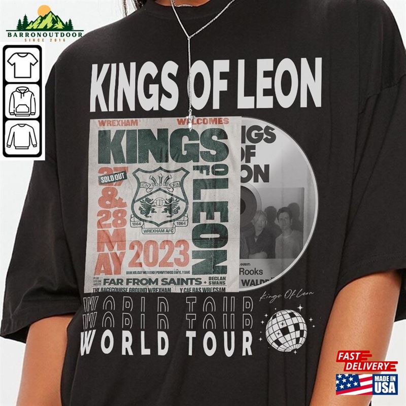 Kings Of Leon Music Shirt 90S Y2k Merch Vintage King World Tour 2023 Tickets Album Gift For Fan L805m T-Shirt Sweatshirt Kings Of Leon Music Shirt 90S Y2k Merch Vintage King World Tour 2023 Tickets Album Gift For Fan L805m T-Shirt Sweatshirt