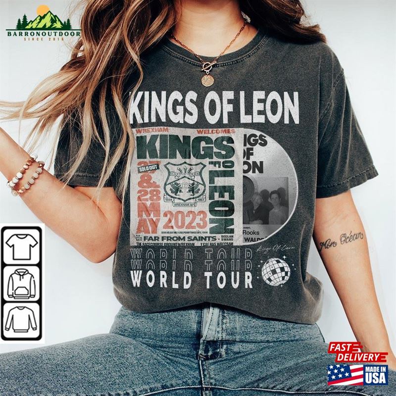 Kings Of Leon Music Shirt 90S Y2k Merch Vintage King World Tour 2023 Tickets Album Gift For Fan L805m T-Shirt Sweatshirt Kings Of Leon Music Shirt 90S Y2k Merch Vintage King World Tour 2023 Tickets Album Gift For Fan L805m T-Shirt Sweatshirt