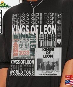 Kings Of Leon Music Shirt Retro 90S Y2k Merch Vintage King World Tour 2023 Tickets Album Gift For Fan L805m Hoodie T Shirt 3