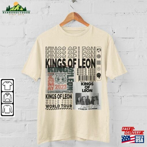 Kings Of Leon Music Shirt Retro 90S Y2k Merch Vintage King World Tour 2023 Tickets Album Graphic Tee Gift For Fan L805m Classic Hoodie