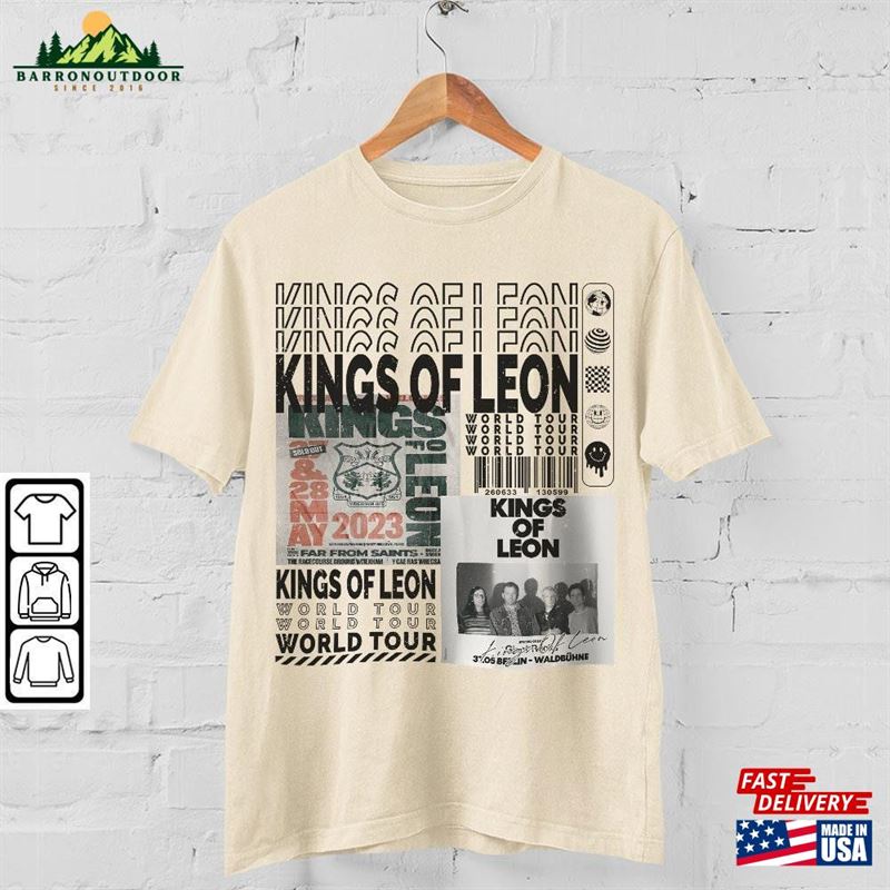 Kings Of Leon Music Shirt Retro 90S Y2k Merch Vintage King World Tour 2023 Tickets Album Graphic Tee Gift For Fan L805m Classic Hoodie Kings Of Leon Music Shirt Retro 90S Y2k Merch Vintage King World Tour 2023 Tickets Album Graphic Tee Gift For Fan L805m Classic Hoodie