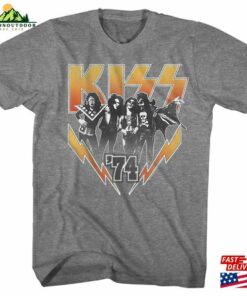 Kiss 74 Graphite Heather Adult T-Shirt Classic Sweatshirt