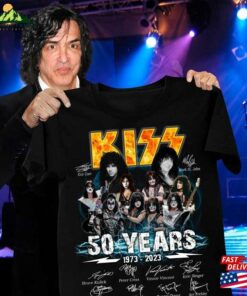 Kiss Band 50 Years 1973 2023 Thank You For The Memories Signed Shirt T-Shirt Classic