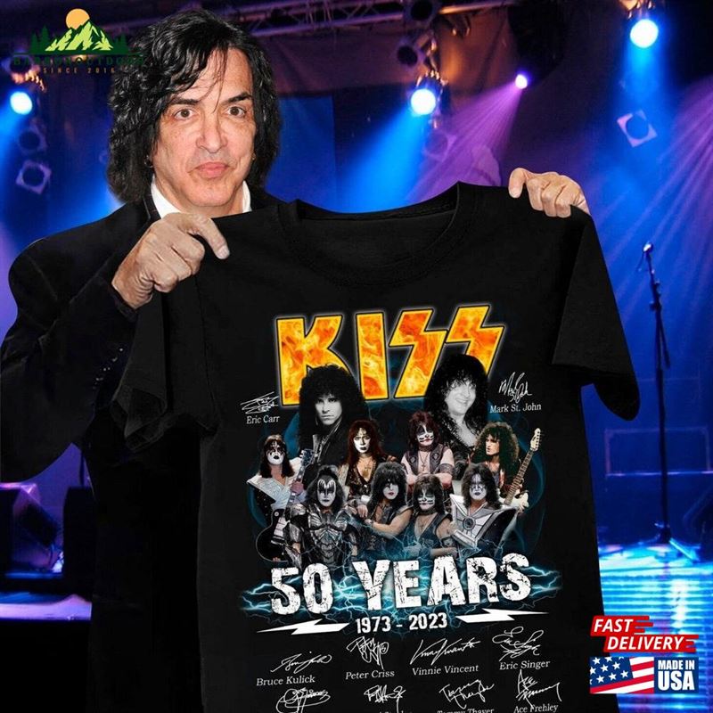 Kiss Band 50 Years 1973 2023 Thank You For The Memories Signed Shirt T-Shirt Classic Kiss Band 50 Years 1973 2023 Thank You For The Memories Signed Shirt T-Shirt Classic