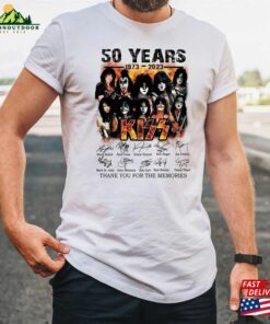 Kiss Band 50Th Anniversary 1973 2023 Signature T-Shirt Sweartshirt Sweatshirt