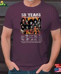 Kiss Band 50Th Anniversary 1973 2023 Signature T Shirt Thank You For The Memories Shirt Sweatshirt Unisex 3