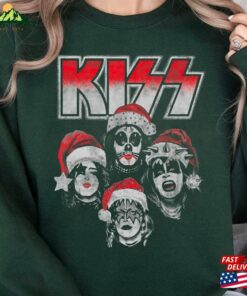 Kiss Detroit Rock Santa Christmas T Shirt Fan Sweatshirt Merry Kissmas Unisex 3