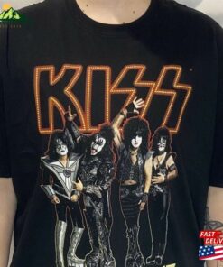 Kiss End Of The Road World Tour Vintage Style Band Tee Back Graphics Classic T-Shirt