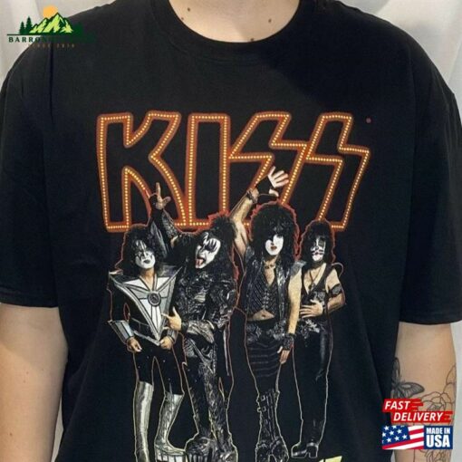 Kiss End Of The Road World Tour Vintage Style Band Tee Back Graphics Classic T-Shirt