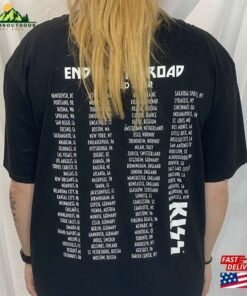 Kiss End Of The Road World Tour Vintage Style Band Tee Back Graphics Classic T-Shirt