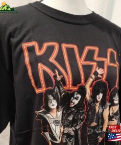 Kiss End Of The Road World Tour Vintage Style Band Tee Back Graphics Classic T Shirt 3