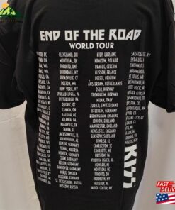 Kiss End Of The Road World Tour Vintage Style Band Tee Back Graphics Classic T Shirt 4