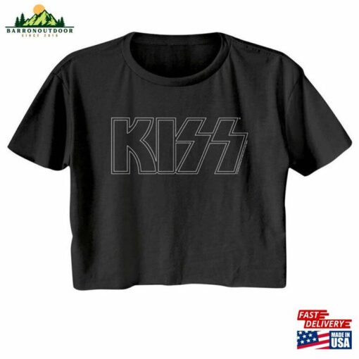 Kiss Women’s Crop Top Classic Logo Graphic Tees Glam Rock Band Album Concert Tour Merch T-Shirts Ladies Birthday Gift Tops Sweatshirt Hoodie
