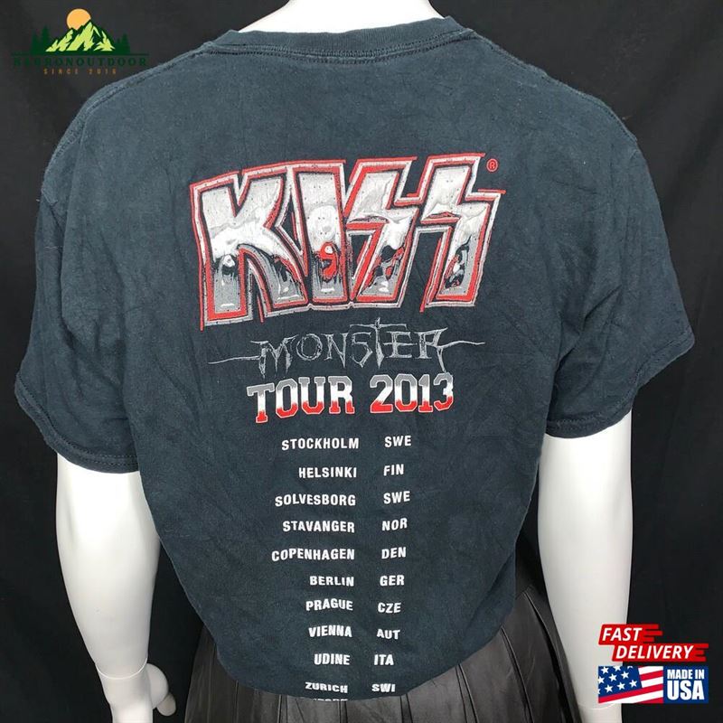 Kiss World Tour Concert T-Shirt Classic Kiss World Tour Concert T-Shirt Classic