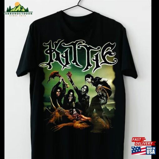 Kittie Band Album Heavy Cotton Black All Size Men Women Unisex Shirt Retro Style Tee Short Sleeve Sweatshirt