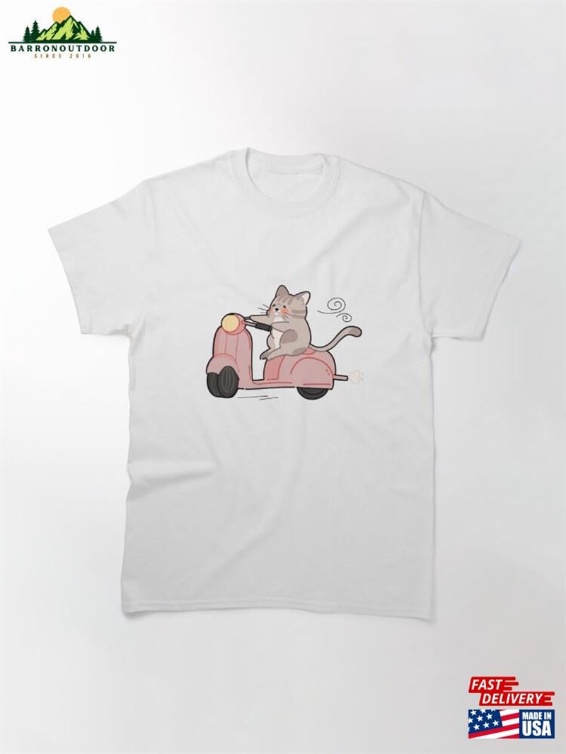 Kitty On The Scooter Classic T-Shirt Hoodie Kitty On The Scooter Classic T-Shirt Hoodie