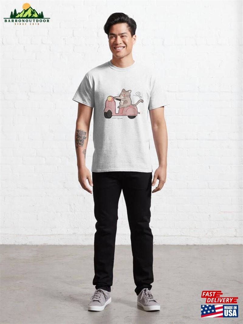 Kitty On The Scooter Classic T-Shirt Hoodie Kitty On The Scooter Classic T-Shirt Hoodie