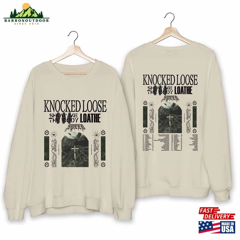 Knocked Loose 2024 Tour Shirt Concert Band Fan Sweatshirt Unisex Knocked Loose 2024 Tour Shirt Concert Band Fan Sweatshirt Unisex