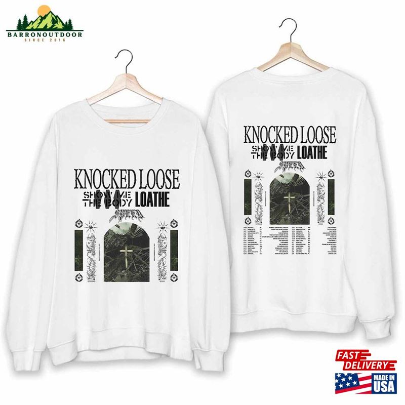 Knocked Loose 2024 Tour Shirt Concert Band Fan Sweatshirt Unisex Knocked Loose 2024 Tour Shirt Concert Band Fan Sweatshirt Unisex
