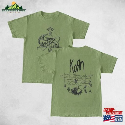 Korn Vintage Album Tracklist T Shirt Follow The Leader T-Shirt Sweatshirt Hoodie