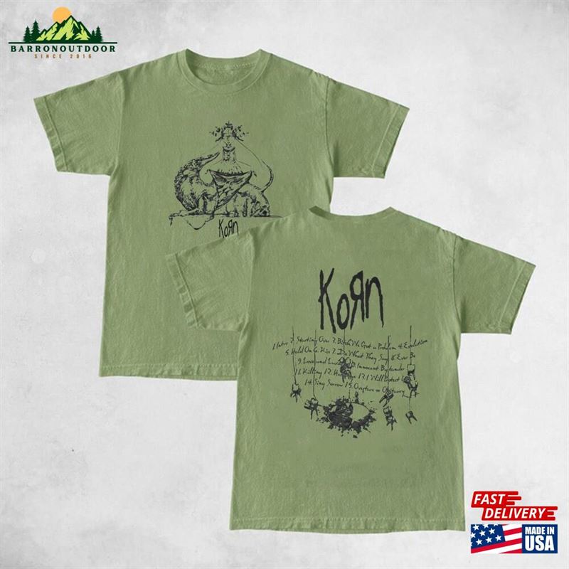 Korn Vintage Album Tracklist T Shirt Follow The Leader T-Shirt Sweatshirt Hoodie Korn Vintage Album Tracklist T Shirt Follow The Leader T-Shirt Sweatshirt Hoodie