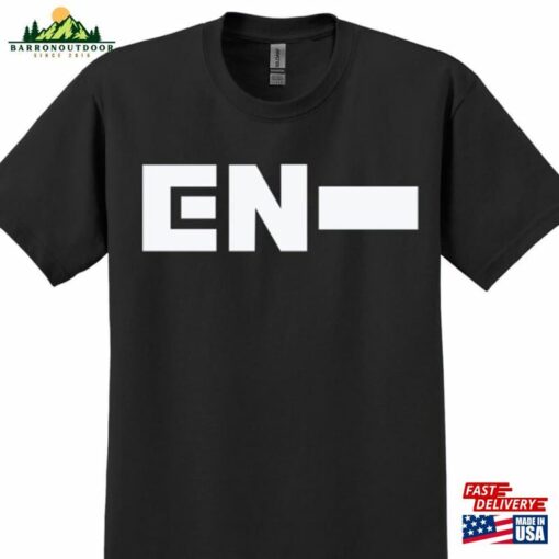 Kpluspop Enhypen K Pop Logo Graphic Short Sleeved T-Shirt Unisex Sweatshirt