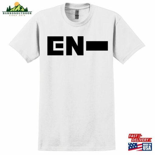 Kpluspop Enhypen K Pop Logo Graphic Short Sleeved T-Shirt Unisex Sweatshirt