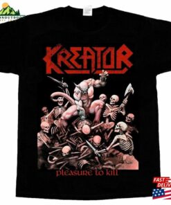 Kreator Pleasure To Kill Death Metal Short Long Sleeve Black T Shirt 345Xl Classic T-Shirt
