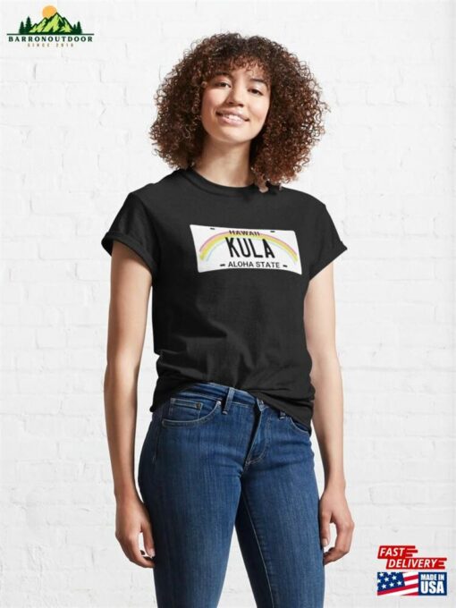Kula Hawaii License Plate Classic T-Shirt Unisex