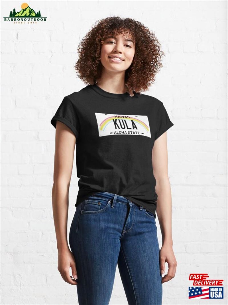 Kula Hawaii License Plate Classic T-Shirt Unisex Kula Hawaii License Plate Classic T-Shirt Unisex