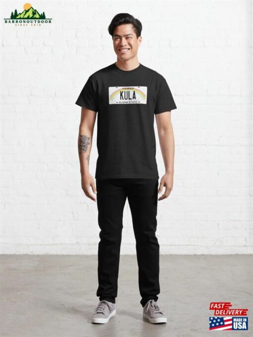 Kula Hawaii License Plate Classic T-Shirt Unisex