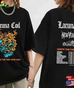 Lacuna Coil 2024 Ignite The Fire Tour Shirt Band Fan Concert Sweatshirt T-Shirt
