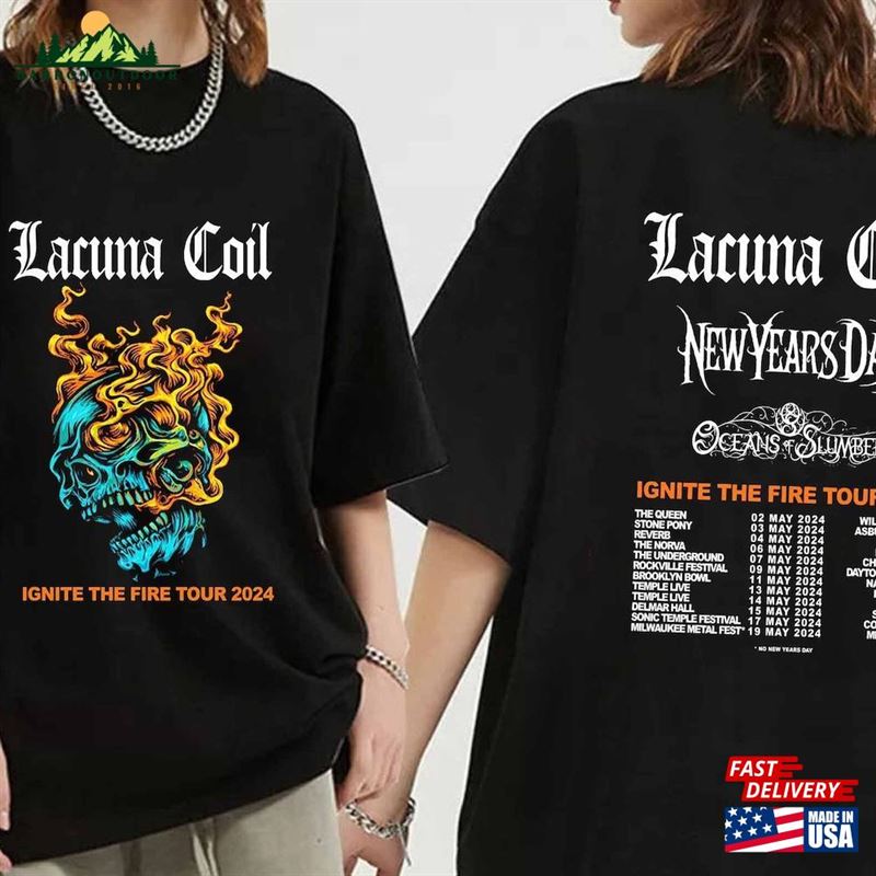 Lacuna Coil 2024 Ignite The Fire Tour Shirt Band Fan Concert Sweatshirt T-Shirt Lacuna Coil 2024 Ignite The Fire Tour Shirt Band Fan Concert Sweatshirt T-Shirt