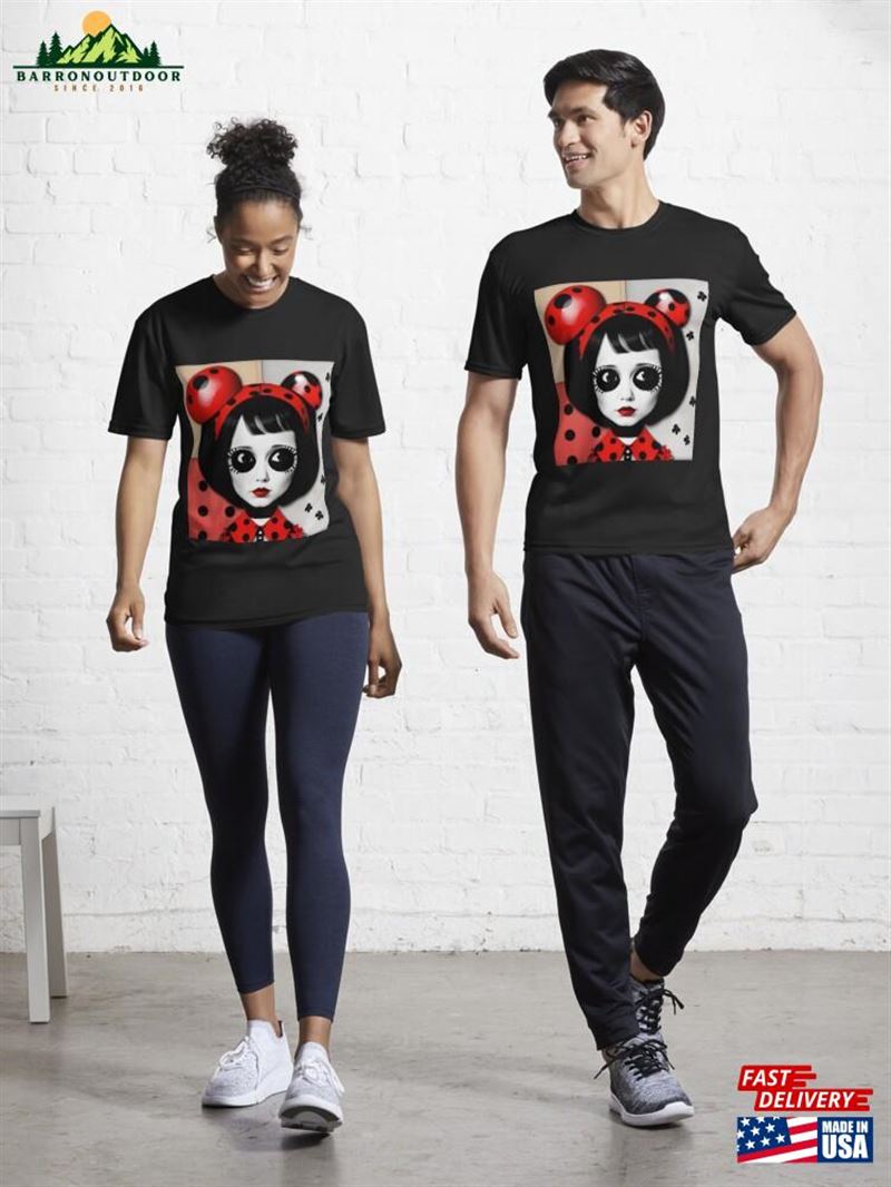 Ladybug Portrait Art Active T-Shirt Hoodie Unisex Ladybug Portrait Art Active T-Shirt Hoodie Unisex