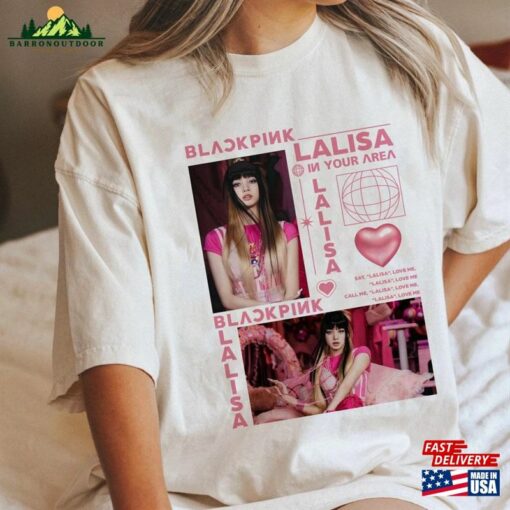 Lalisa Blackpink Born Pink Shirt World Tour Lisa Kpop Sweatshirt T-Shirt