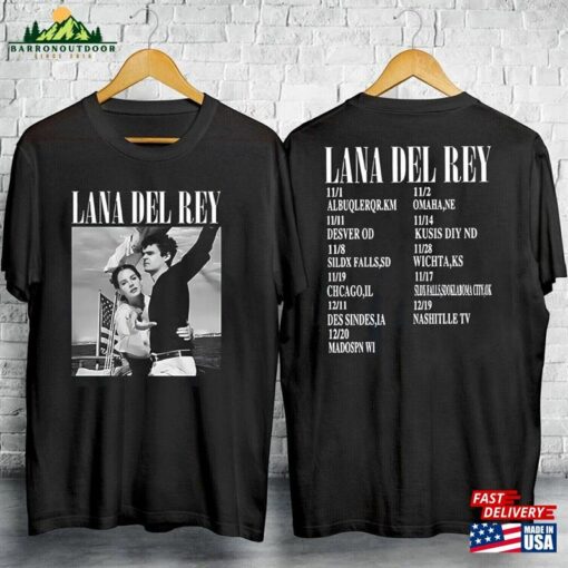 Lana Del Rey 2023 Tour Unisex Cotton Tee A Perfect Gift For Fans Of Her Vintage Style And Music Classic T-Shirt
