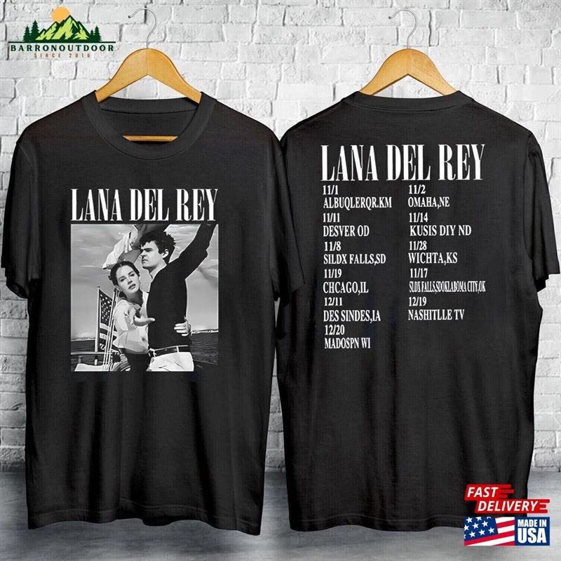 Lana Del Rey 2023 Tour Unisex Cotton Tee A Perfect Gift For Fans Of Her Vintage Style And Music Classic T-Shirt Lana Del Rey 2023 Tour Unisex Cotton Tee A Perfect Gift For Fans Of Her Vintage Style And Music Classic T-Shirt