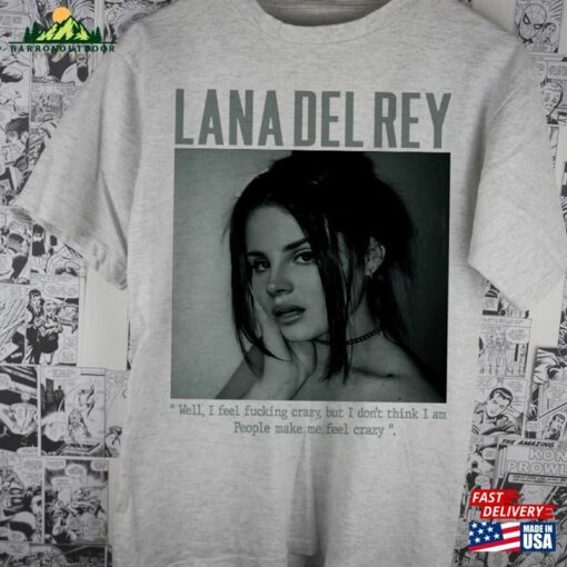 Lana Del Rey 90S T-Shirt Clothing Lyric Classic