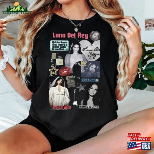 Lana Del Rey American Whole Shirt Tour 2023 Vintage Classic T-Shirt