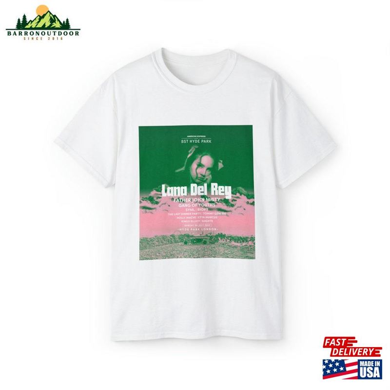 Lana Del Rey British Summertime Hyde Park Gig T-Shirt Unisex Lana Del Rey British Summertime Hyde Park Gig T-Shirt Unisex