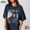 Lana Del Rey Clothing Graphic T-Shirt Shirt Blue Banisters Album Unisex