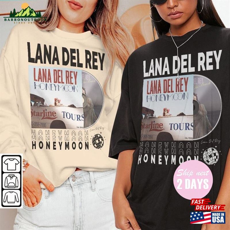 Lana Del Rey Music Shirt Vintage Album Honeymoon World Tour 2023 Tickets Y2k 90S Gift For Fan T-Shirt Classic Lana Del Rey Music Shirt Vintage Album Honeymoon World Tour 2023 Tickets Y2k 90S Gift For Fan T-Shirt Classic