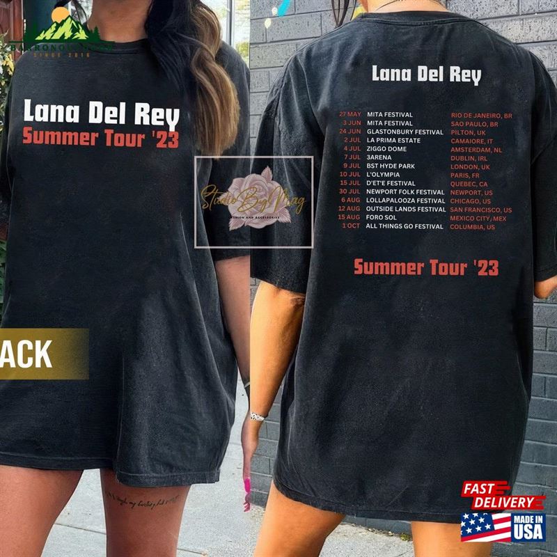 Lana Del Rey Summer 2023 Tour T-Shirt Unisex Lana Del Rey Summer 2023 Tour T-Shirt Unisex