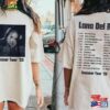 Lana Del Rey Tracklist Summer Tour 2023 Album Tshirt Classic Unisex