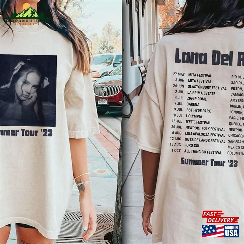 Lana Del Rey Tracklist Summer Tour 2023 Album Tshirt Classic Unisex Lana Del Rey Tracklist Summer Tour 2023 Album Tshirt Classic Unisex