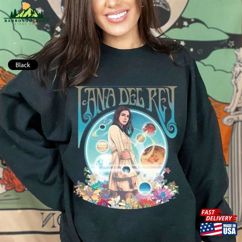 Lana Del Rey Vintage Sweatshirt Music Tour 2023 Tee Short Sleeve Classic Lana Del Rey Vintage Sweatshirt Music Tour 2023 Tee Short Sleeve Classic