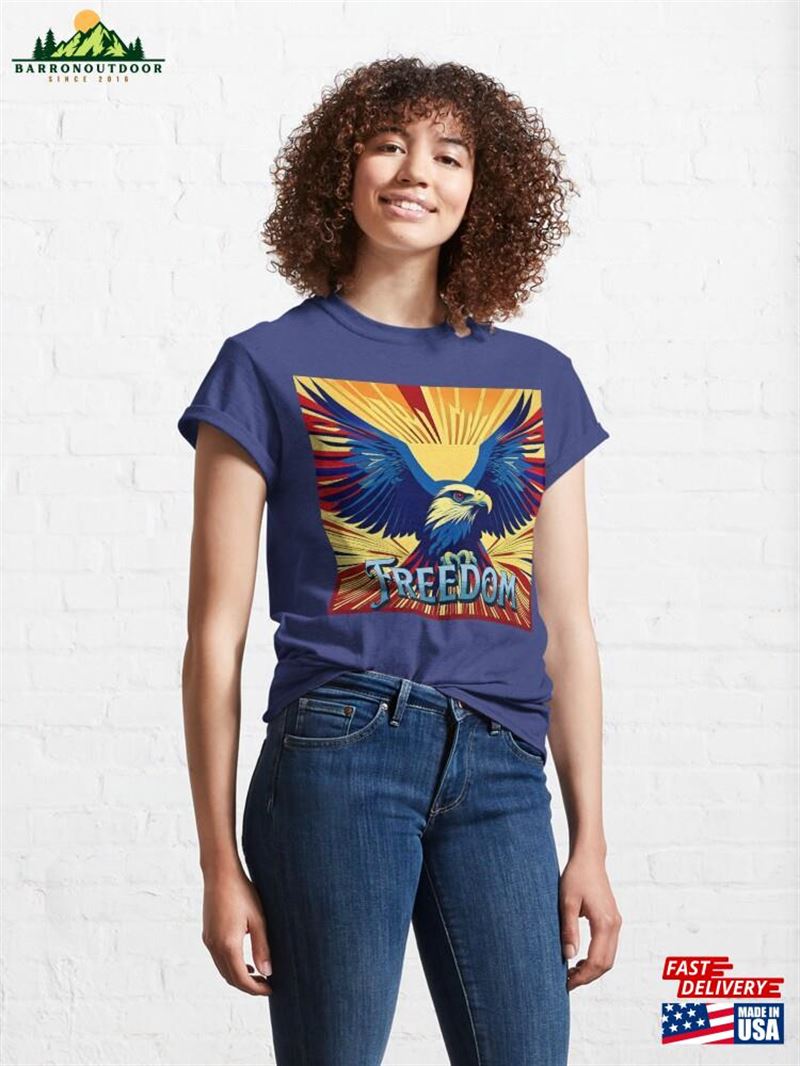 Land Of The Free Wingspan Classic T-Shirt Unisex Land Of The Free Wingspan Classic T-Shirt Unisex