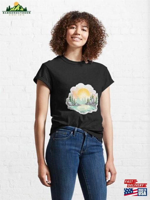 Landscape Illustration Classic T-Shirt Unisex