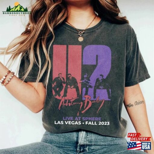 Las Vegas U2 Ultraviolet Sphere 2023 Band Concert Graphic Music Tshirt Hoodie T-Shirt