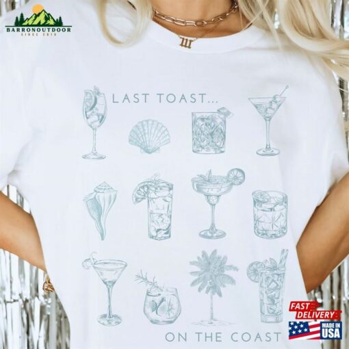 Last Toast On The Coast Comfort Colors Bachelorette Party Shirt Classic Sweatshirt